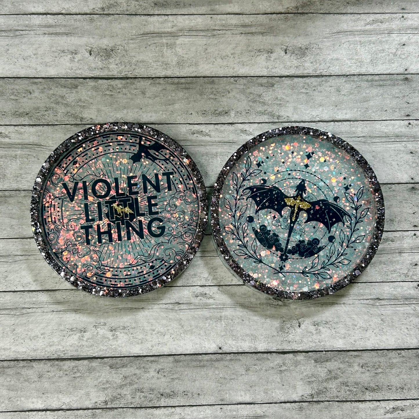 Violent Little Thing Coasters (set of 2)